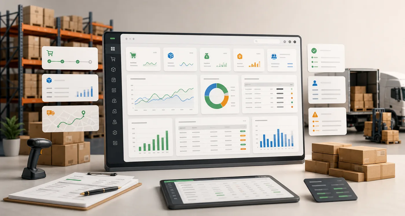 نمای عملیاتی SysLink برای مدیریت انبار، فروش و ارسال